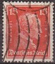 Germany 1924 Characters 15 Red Scott 356. Alemania 1924 Scott 356. Uploaded by susofe